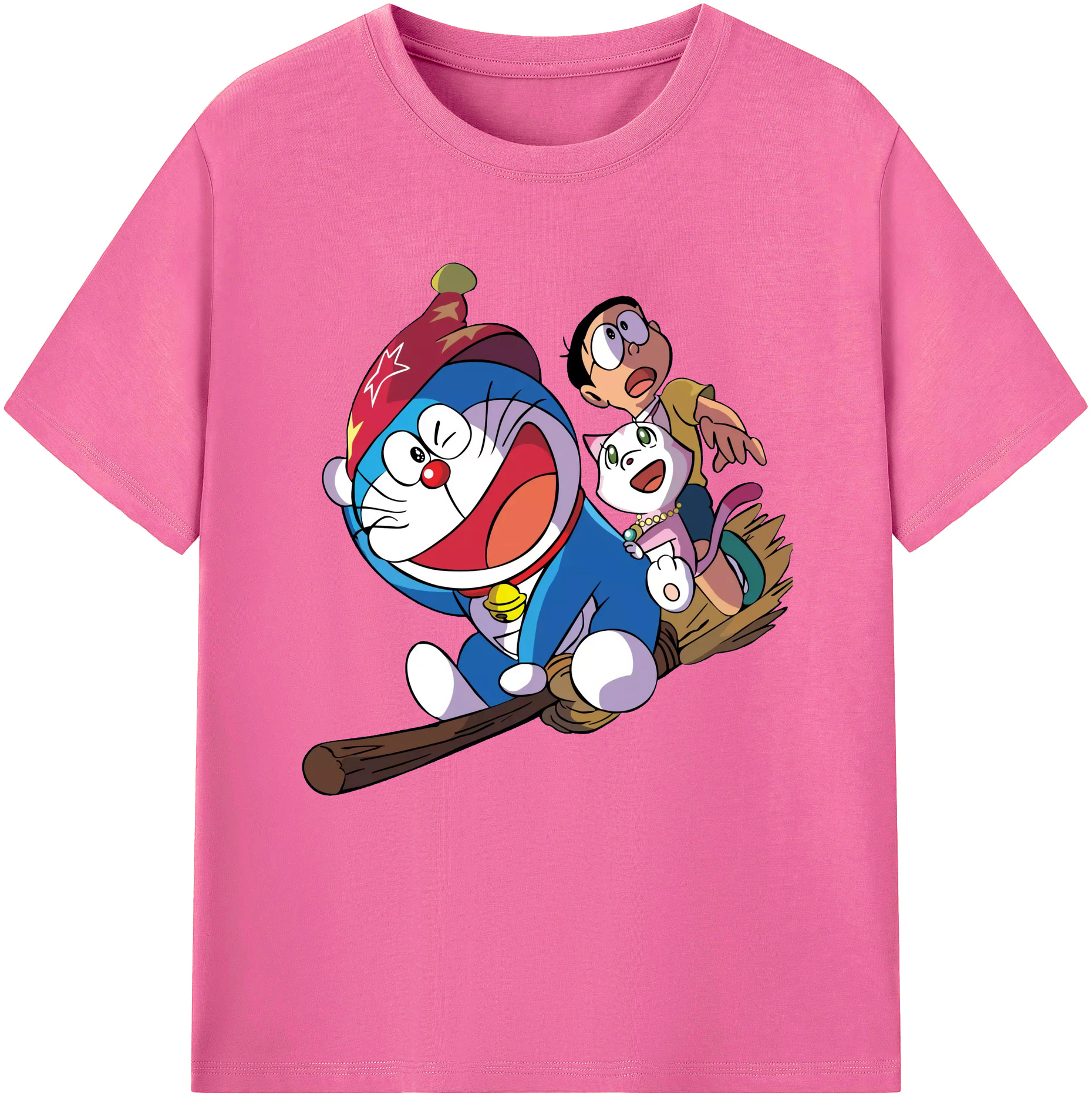 （画像用） ドラえもん Doraemon レディースカジュアルプリントTシャツ（綿100％）